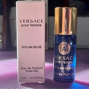 Versace Dylan Blue Eau de Parfum Perfume Travel Rollerball - NEW IN BOX
